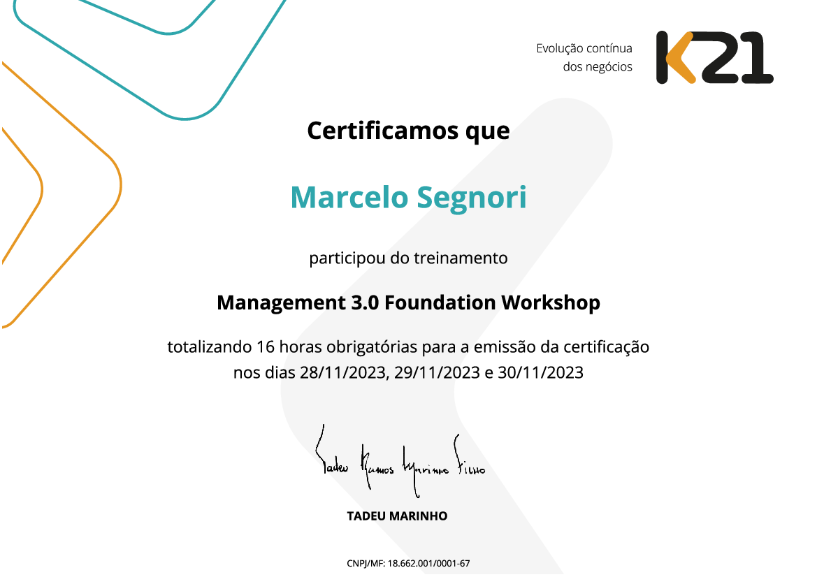 Certificado K21